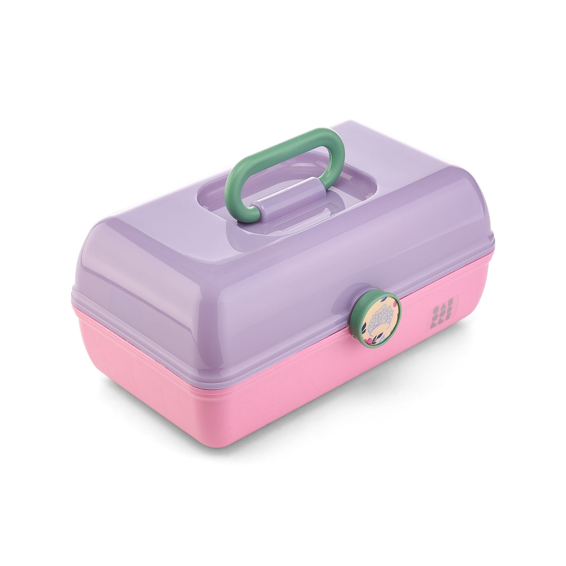 caboodles travel makeup bag Showgirl On-The-Go Girl Purple Sparkle The bottom of the cosmetic case has abundant storage space to hold larger items On-The-Go Girl , Silver Shimmer
