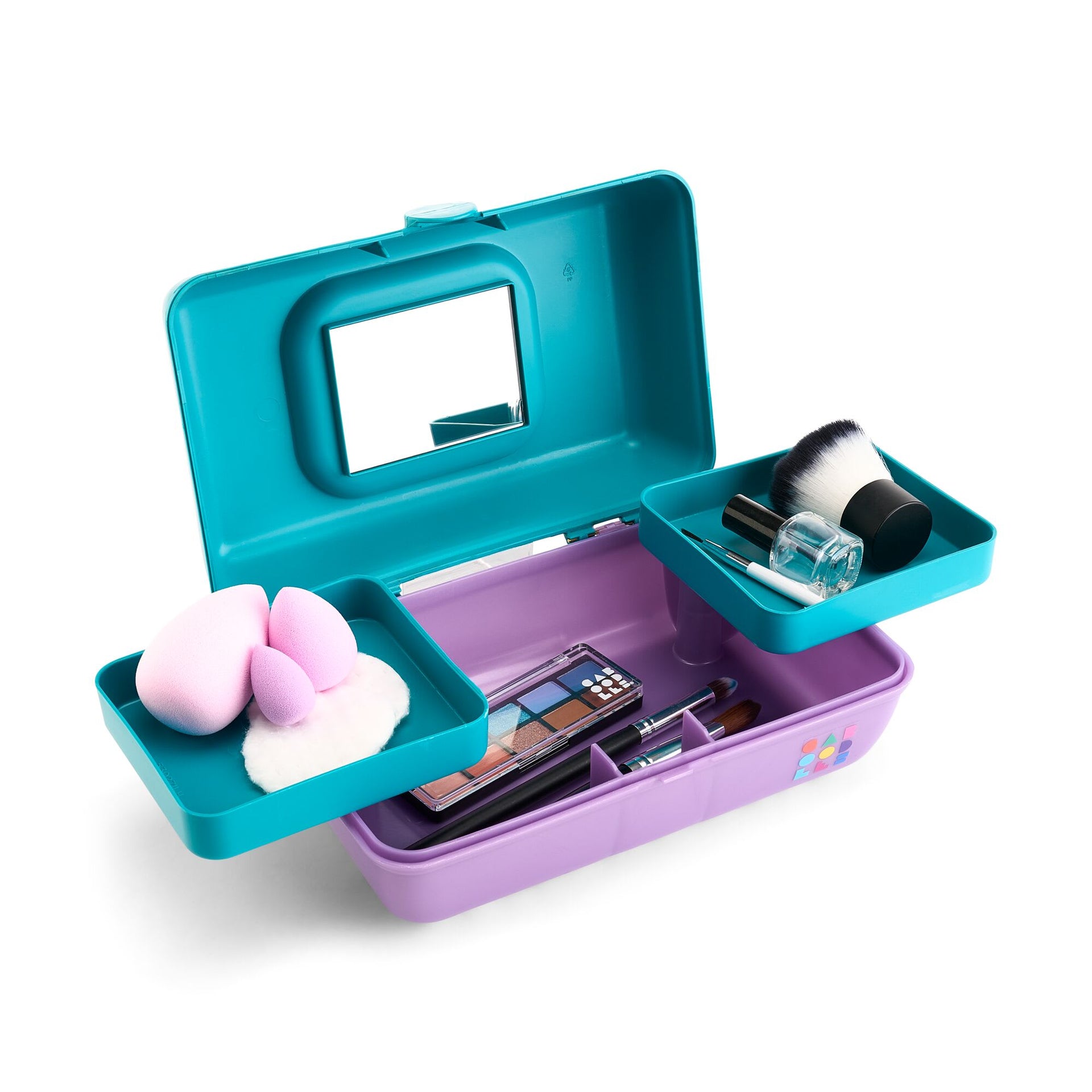 caboodles mini backpack Pretty In Petite Dark Teal Over Purple Iridescent the small Metro Moxie Case Caboodles Pretty in Petite Makeup