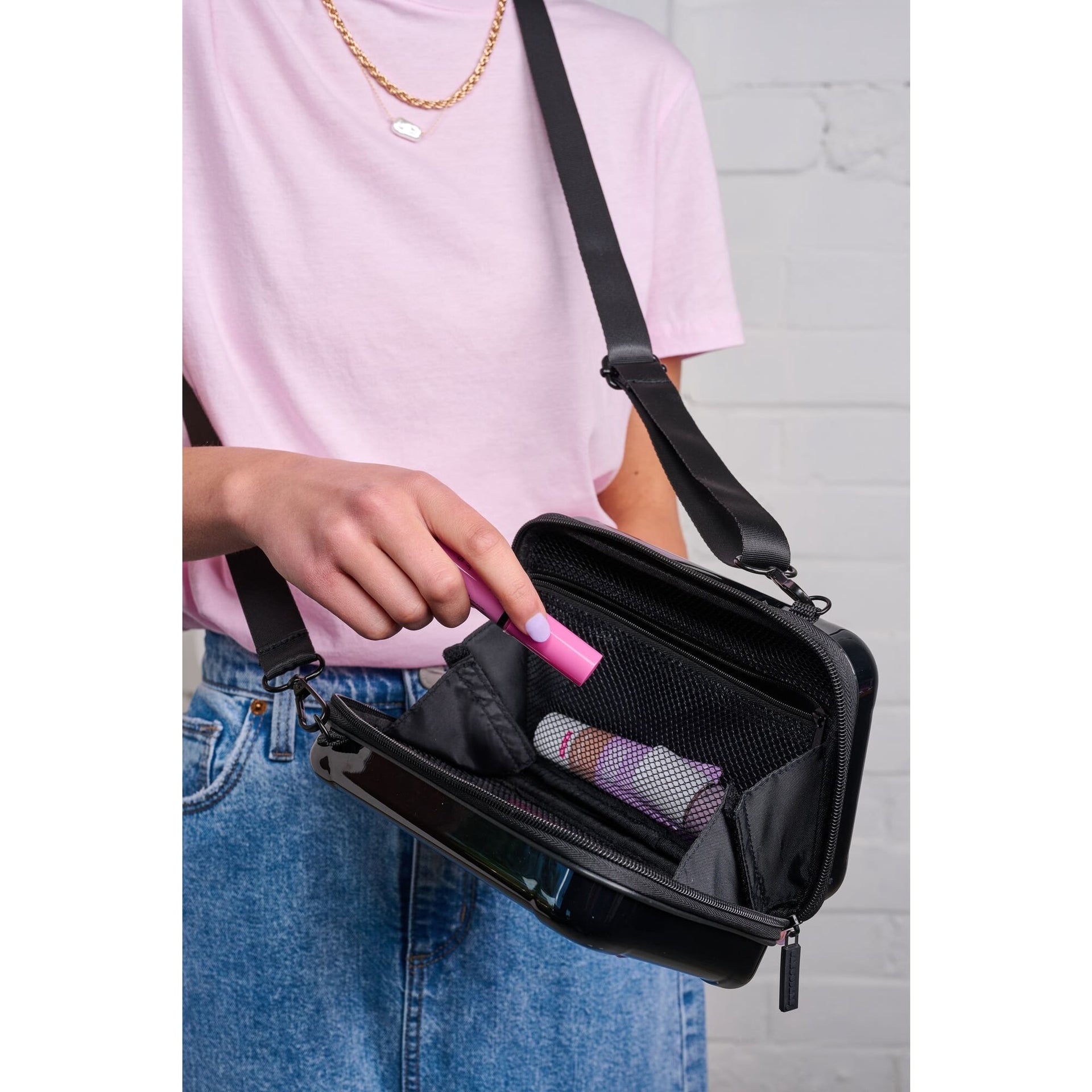 caboodles mini backpack Pretty In Petite Tangerine Over White Go Girl Case Caboodles Limited Edition On-The-Go Girl
